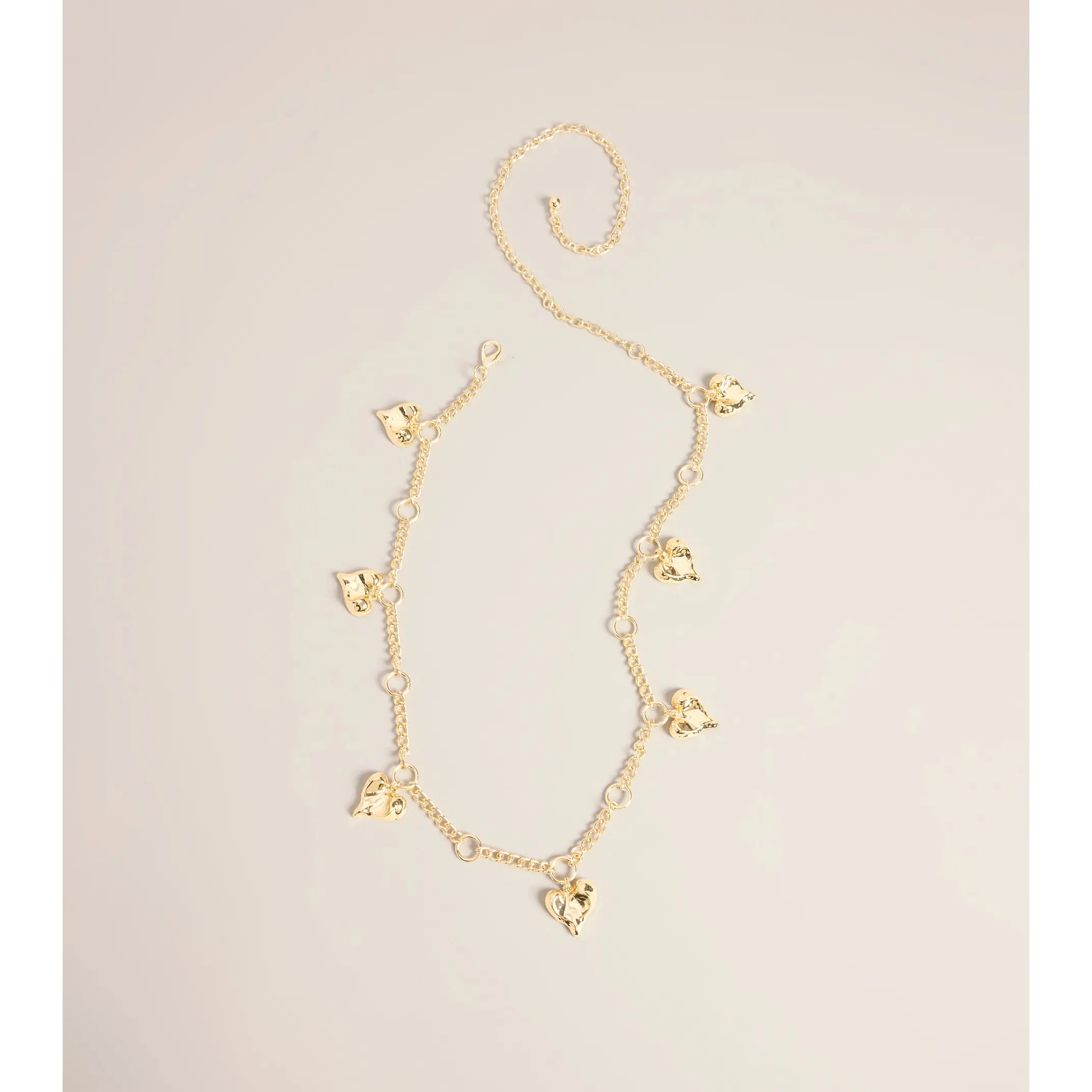 Love On Lock Heart Charm Chain Belt