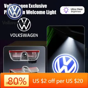 Led HD Car Door Logo Welcome Light Projector Lamps Accessories For VW GTI Scirocco Polo Golf Passat Tiguan Arteon
