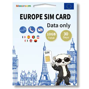 Europe 3 in 1 SIM Card: 2-20GB High-Speed Data, 10-30 Days Prepaid Plan for 7 Countries, Hotspot Support | Ideal for Travel UK, France, Germany, Italy & More No Contract,No Voice Call, No SMS
