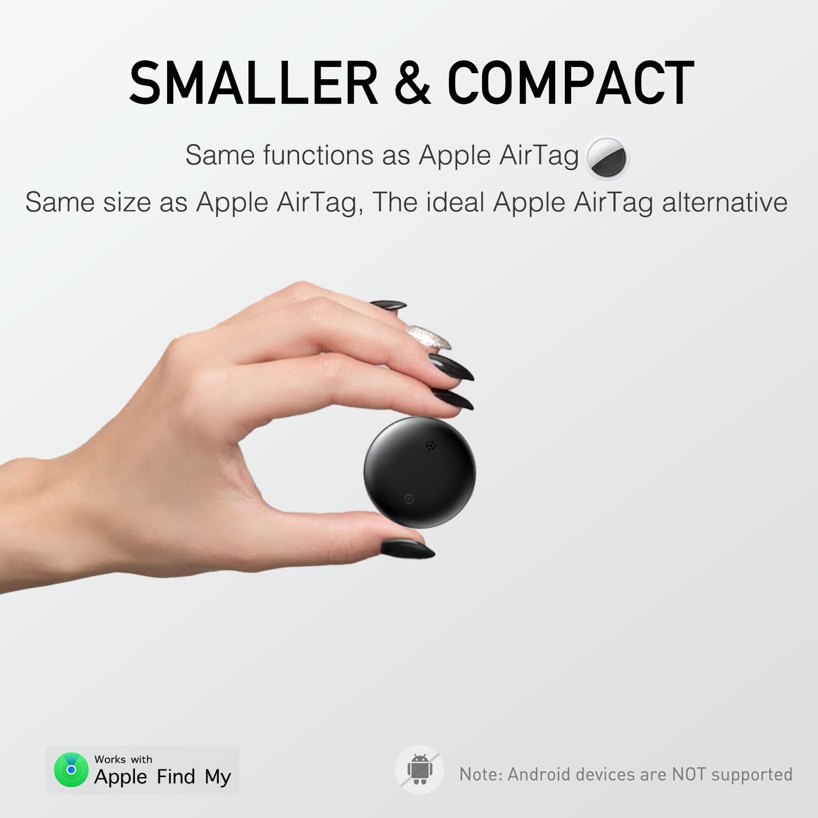 Air Tag Bluetooth Tracker 2-Pack – Find My Tracker for Keys and Luggage (iOS Only)