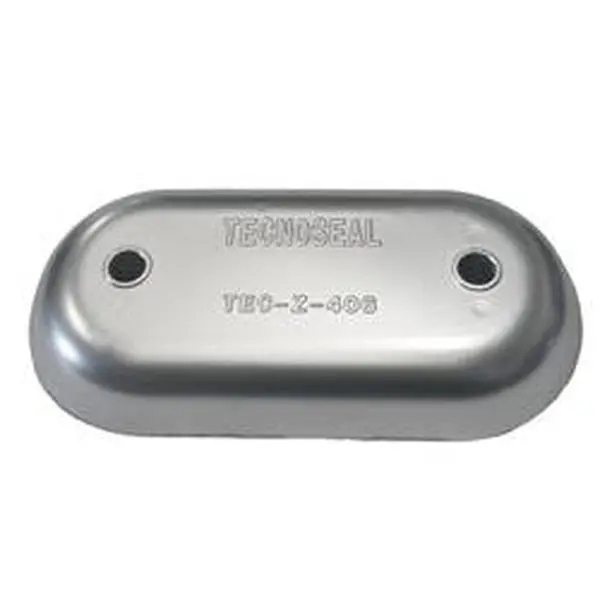 Tecnoseal TEC-Z-406MG Magnesium Hull Plate Anode for Boats and Kayak, All-Season Metal Protection, 1.80 lbs, 8.375 x 4.312 x 1.625 in, Technoseal