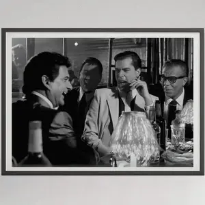 KHUBAWORLDWIDEASSOCIATION Goodfellas Poster, Funny Wall Art, Bar Cart Print, Retro Movie Poster, Goodfellas Movie Print, Gangster Poster