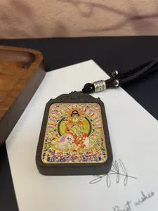 Samantabhadra Bodhisattva woody scent Handmade incense aromatherapy Pendant carved with your name and birthday on the back