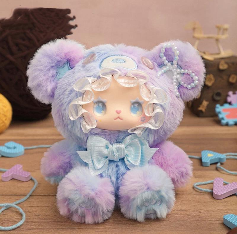 LOVELY EMMA Bear Alliance Series Plush Blind Box – Cute Soft PVC & Plush Hanging Charm, Adorable Collectible Bear Doll for Girls, Bag Decoration & Surprise Gift