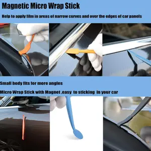 Gomake Vinyl Wrap Tool Car Wrap kit for Window Tint Film Installation, Include Heat Gun, Tinting Tucking Stick, Film Cutter, Magnet Holder, Plastic Scraper