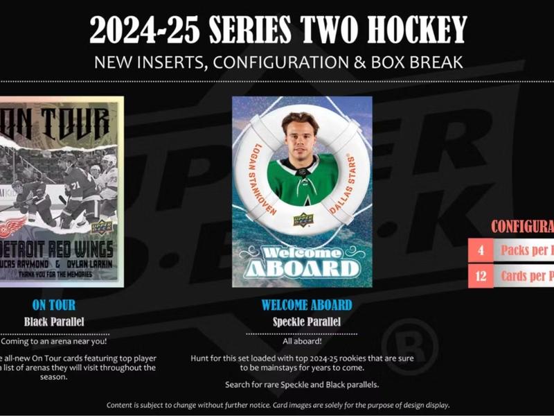 Upper Deck 2024/25 Series Two Hockey Tin with Young Guns & Dazzlers Bonus Pack