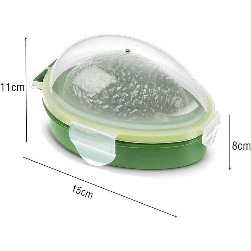 3 in 1 Avocado Slicer Tool and Saver Keeper,Avocado Pit Remover and  as  peeler scoop with Comfort-Grip Handle (Green-(Slicer+Saver))