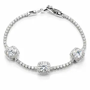 SKU SL-003— Moissanite The “Invisible Crown” bracelet that makes you feel like royalty