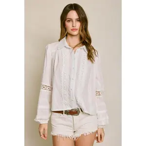 Jolene Bubble Sleeve Blouse