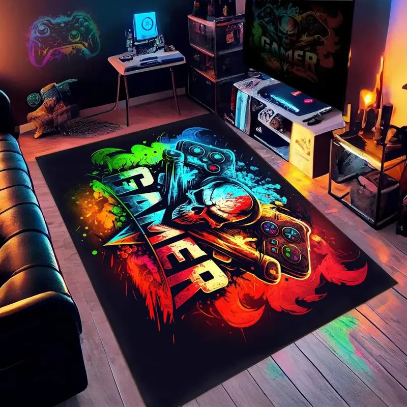 Tasmanian Devil 3 Soft Non-Slip Rug Floor Mat - Vibrant Cartoon