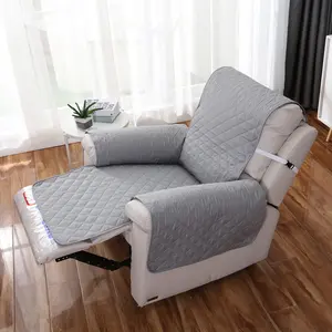 BTTO Quilted Recliner Slipcover Armchair Cover Pet Mat Furniture Protector with Elastic Ribbon Seat Cover 55x200cm Polyester Non-Woven Fabric Home Textile