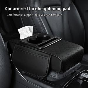 Car armrest storage bag, multi-functional 4-in-1 mat, suitable for car armrests, car storage bags, car center console organizers, and includes cup holders and phone holders, ideal for long-distance driving trips. fathersdaygift