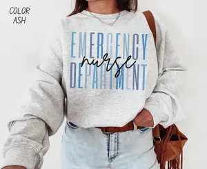 Emergency Nurse T-Shirt / Sweatshirt / Hoodie , ER Nurse Gift ED Nursing tee , Emergency RN Nurse Graduation Nurse Unisex Gift Cotton Fabric