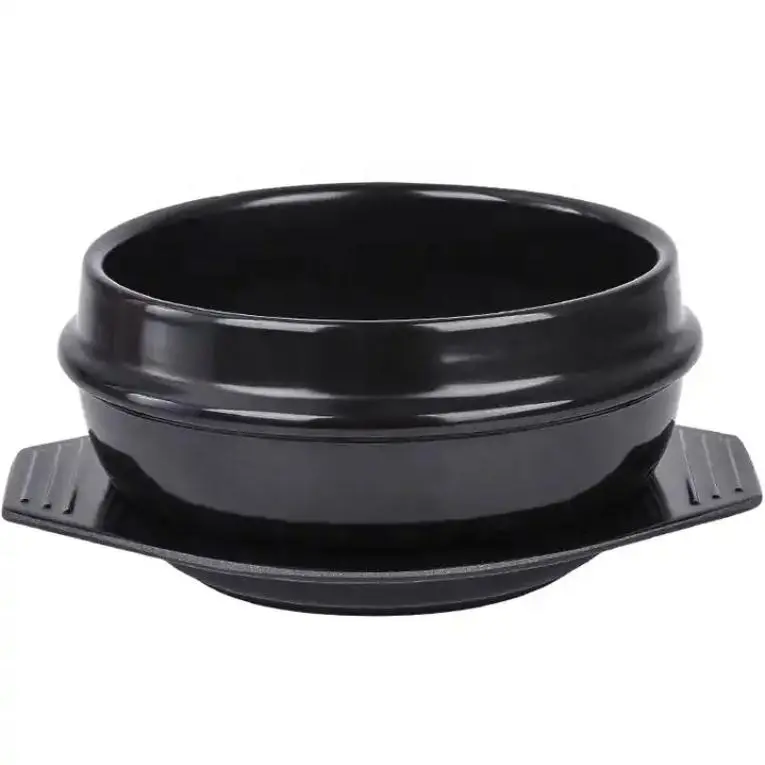 Ceramic Dolsot Bowl - Stoneware Clay, Microwave Safe Kitchenware for Family Restaurant Bibimbap, Ramen Serving, Ceramic Bowls, Microwave Safe Bowls