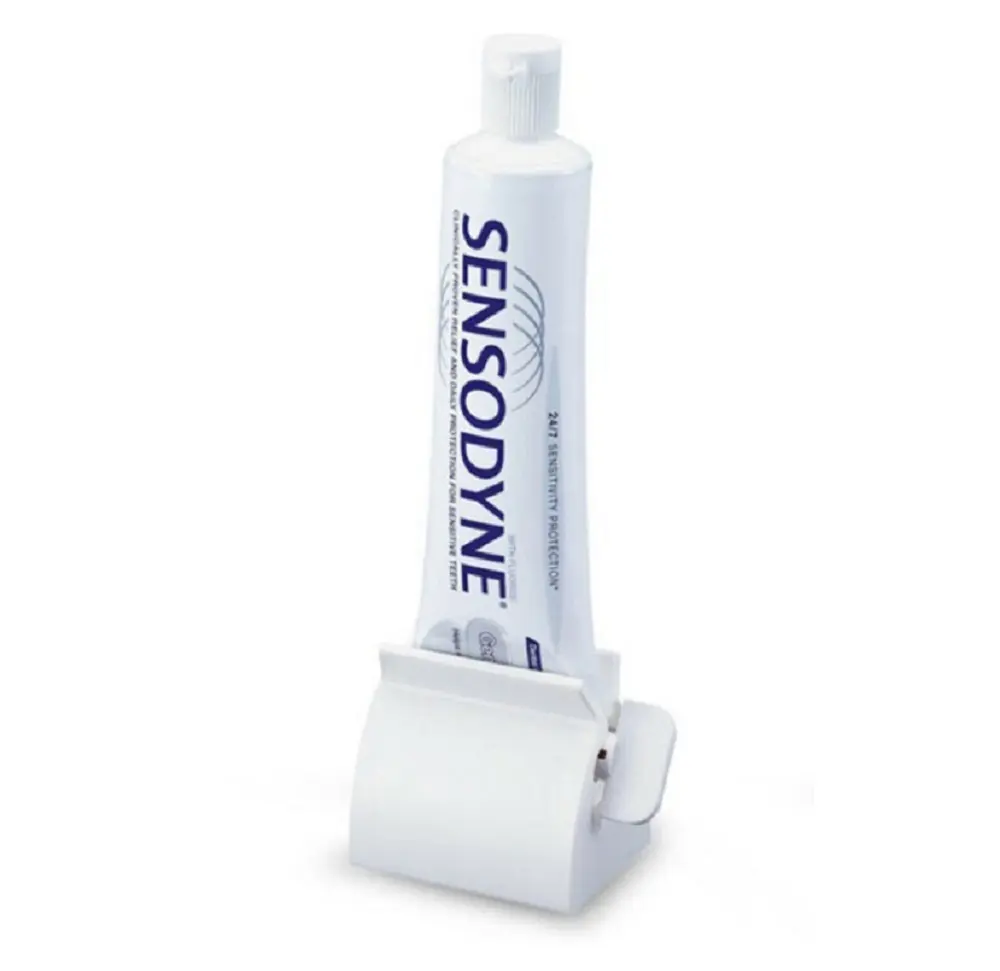 TIKA Toothpaste Squeezer Rolling Tube Dispenser, Easy-to-Use Holder Stand for Bathroom Convenience