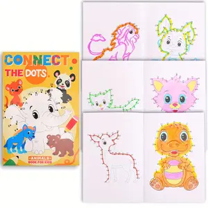 Animal Theme Connect-The-Dots Book, Fun Number Puzzle Activity Workbook, Educational Toy for Kids, Perfect Gift for Back-To-School Season