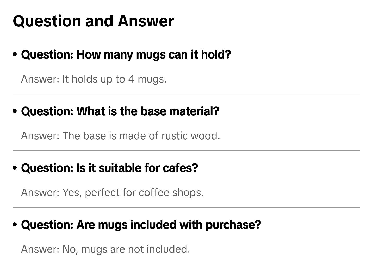 Curved Metal & Wood Coffee Mug Tree Curved Metal & Wood Coffee Mug Tree