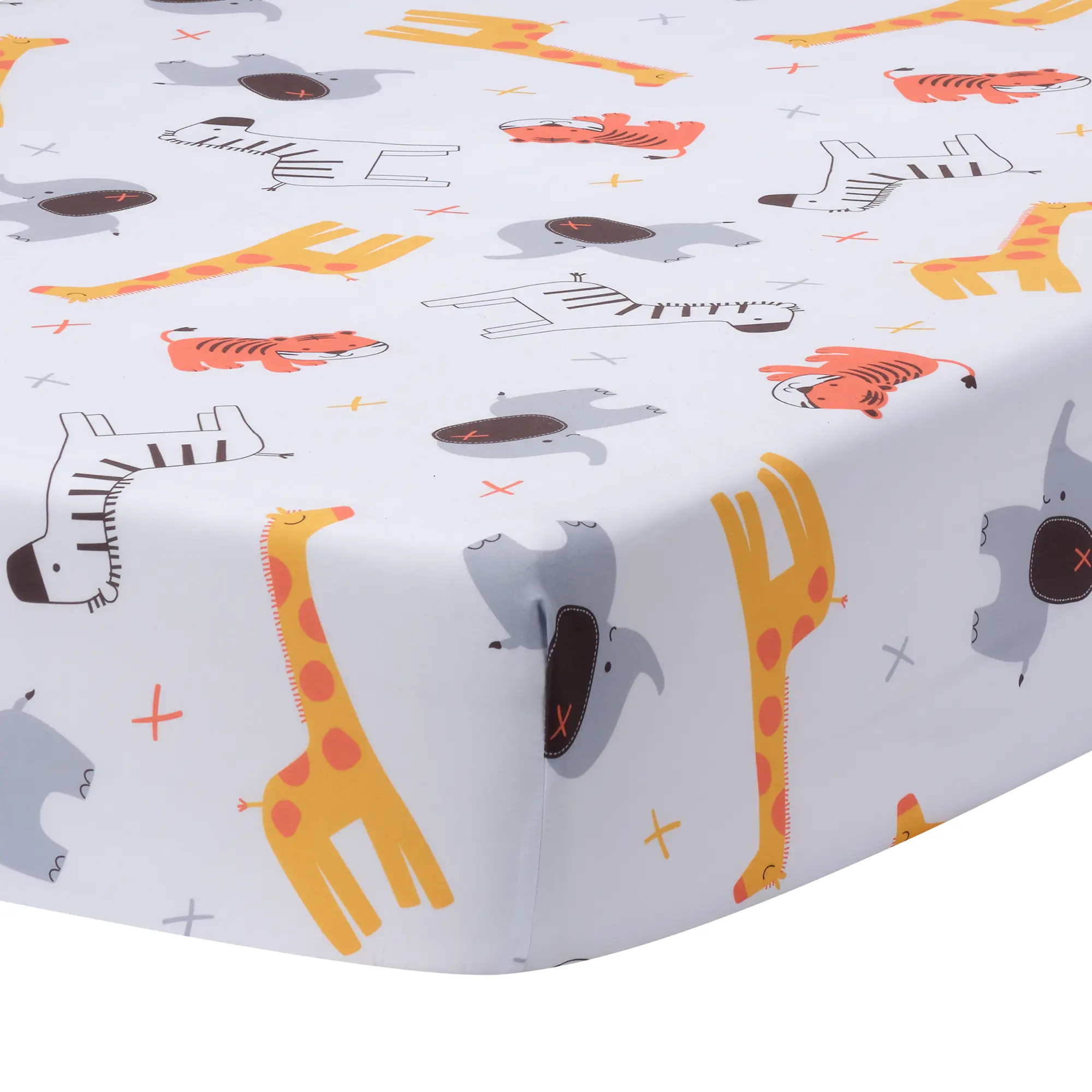 Bedtime Originals Lollipop Jungle Microfiber Baby Fitted Crib/Toddler Sheet