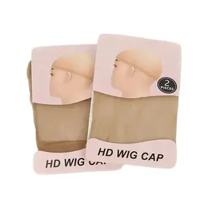 Wavymy Hair Invisible HD Human Hair Wig Cap 2 Pieces/pack Stretch Elastic Hair Net For Women