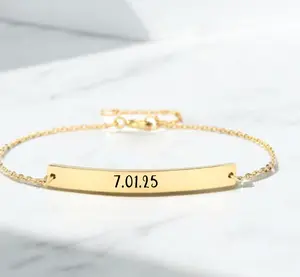 Engraved Bracelet - Customizable Design with Unique Engraving Options for Everyday Wear
