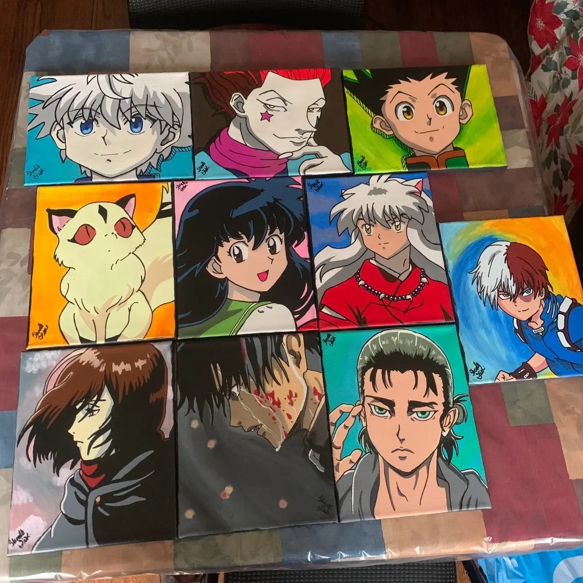 Custom Art Canvas - 8x10in - Anime, Video Game, Comic Books, Cartoon Characters