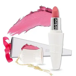 Hickey Lipstick for Women SKINNY DIP Light Pink, Creamy, Hydrating, Matte lipstick & Moisturizing Refillable Lipstick Long Lasting, Highly Pigmented Finish for Stunning Lips mauve shade gloss Unique Design Cosmetic Set Makeup Versatile Lip Glaze