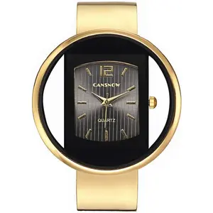 Women Creative Watches Cuff Bangle Bracelet Analog Quartz Wrist Watches ()