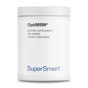Supersmart - OptiMSM (Methyl-Sulfonyl-Methane) - Patented High Purity Formula | Non-GMO & Gluten Free - 200 g