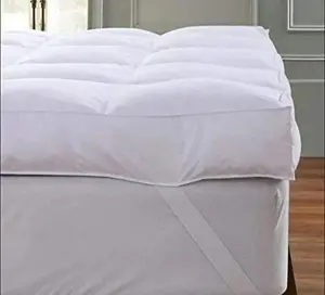 Cooling Pillow Top Mattress Topper Extra Plush Hotel Down Alternative Thick Pad