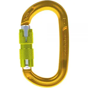 Singing Rock  Oxy Twist Lock Carabiner, Gold