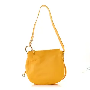 Pre-owned BURBERRY Calfskin Shoulder Bags Grainy Small Knight Crossbody Bag Mimosa