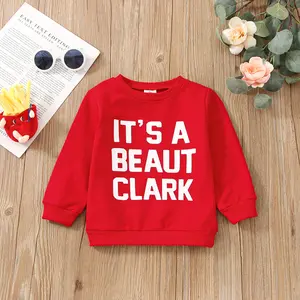 Toddler Baby Girl Boy Christmas Outfit Crewneck Sweatshirt Long Sleeve Sweater Shirt Pullover Top Fall Clothes