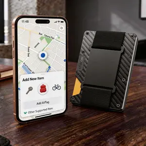 Never Lose Your Wallet Again – AirTag Slot Wallet for Men, Works with Apple Find My, RFID Slim