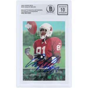 Anquan Boldin Arizona Cardinals Autographed 2003 Upper Deck #226 Beckett Fanatics Witnessed Authenticated 10 Rookie Card - Fanatics Authentic Certified