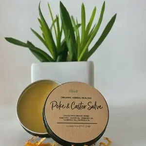 Deep Lymphatic System Support Salve with Castor Oil and Poke Root