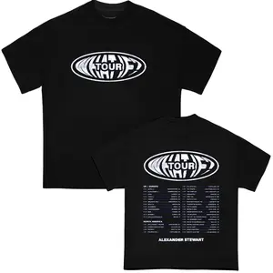 Alexander Stewart - What If Tour 2026 Shirt,Pop Artist Logo Graphic Tee, Clean Aesthetic Concert Shirt with Tour Dates, Unisex Soft Cotton Fan Merch for Men & Women