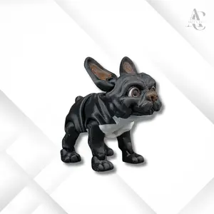 French Bulldog Figurine – 3D Printed Dog Keychain | Cute Desk Buddy | Frenchie Gift | Pocket Puppy Sculpture | Dog Lover Decor