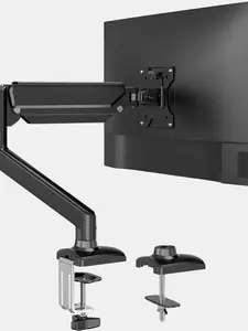 TV MOUNT   Heavy Duty Monitor Arm Stand - C-MOUNTS Full Motion Single Desk Mount, Adjustable Height & Distance, Metal Arm, VESA 100x100mm   A