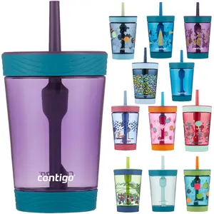 Contigo 14 oz. Kid's Spill-Proof Tritan Plastic Tumbler with Straw