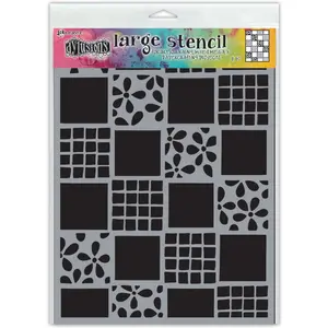 Dylusions Stencil Square Dance