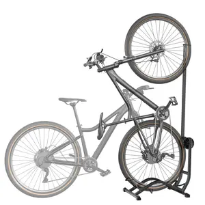 PEGZONE Freestanding Bike Floor Stand, Vertical Horizontal Bicycle Storage Rack, Heavy Duty 77 lbs Freestanding Bike Rack for Garage Home, Space-Saving Indoor Bike Storage, Smart Two-way Installation
