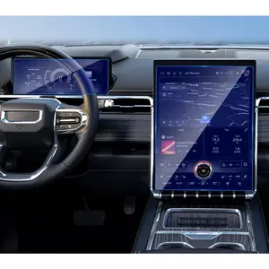 Blue Light Blocking Tempered Glass for 2024-2026 GMC Sierra EV（16.8" Navigation+11"Dash）Screen protector for 2026 Sierra EV Set Interior Touch Screen Accessories 9H [No Glare & Fingerprint]