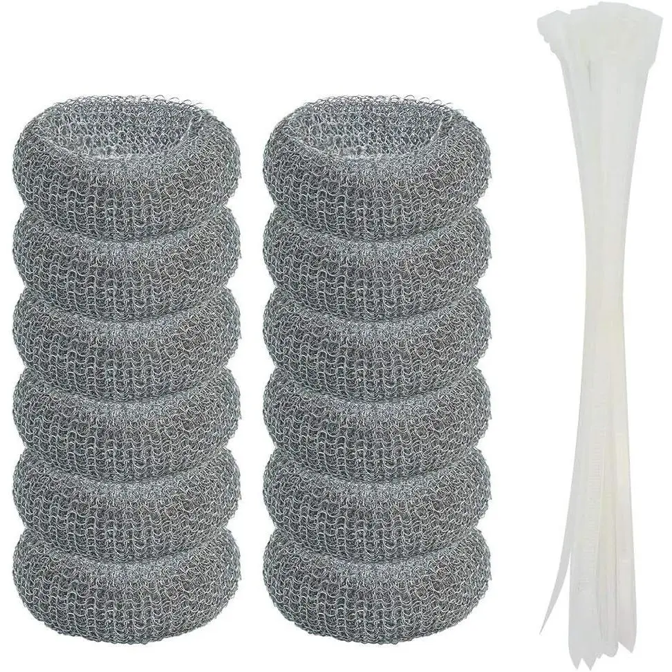 12 Pack Washing Machine Lint Traps with 12 Nylon Cable Ties,  Laundry Mesh Washer Sink Drain Hose Screen Filter the Laundry Water Lint Trap Snare Net Rustproof Lint Catcher