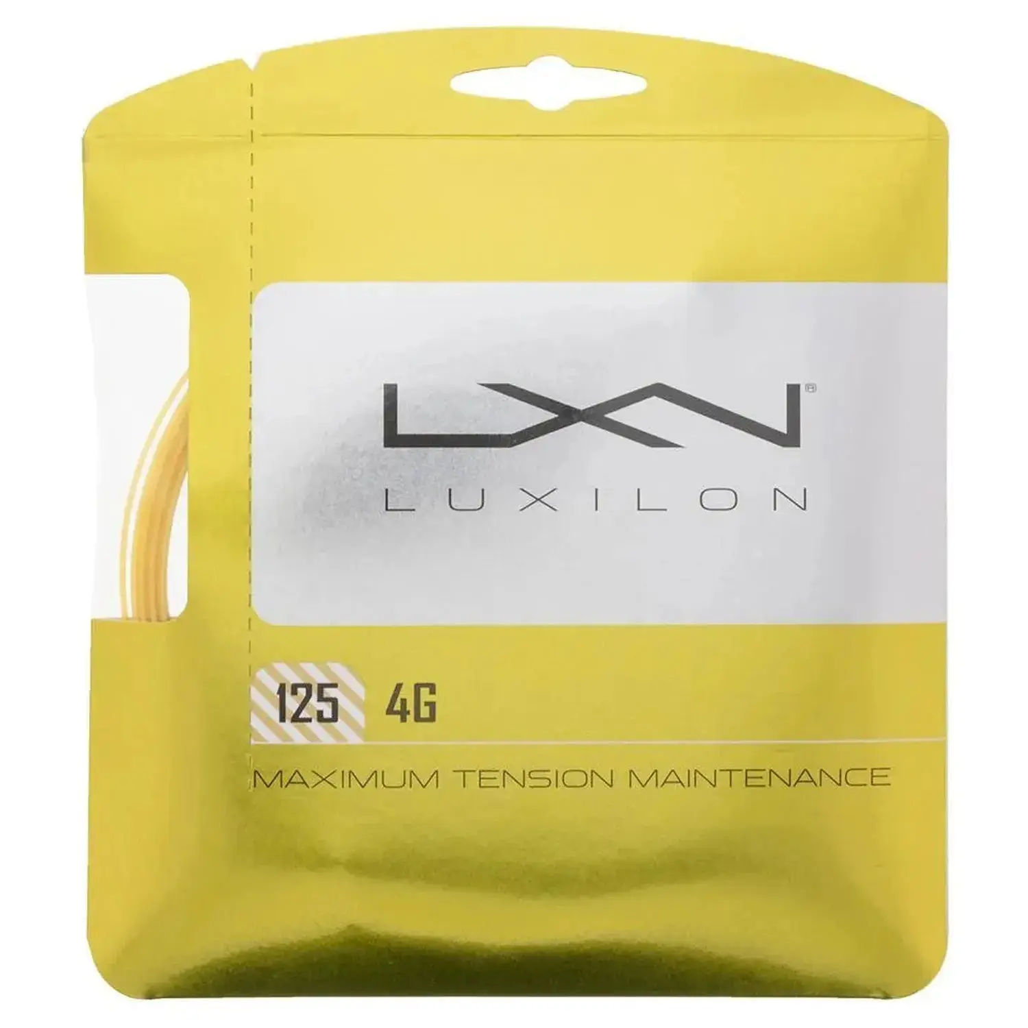 4G Gold Co-polymer Monofilament Tennis String for Enhanced Power and Spin, Creates a High-Kicking Ball for Depth Control - 17G/1.25mm, 40 ft, Aid Power And Spin, Control Depth, Create High-Kicking Ball, Flatten The Ball