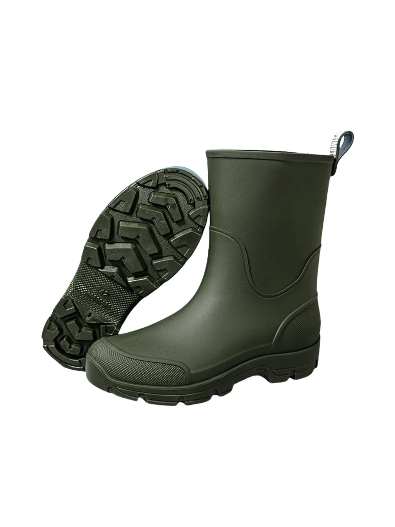 Men's Mid-Calf Waterproof Rain Boots, Waterproof Wellington Boots, Durable Non-Slip Rubber Shoes, Ideal for Car Washing & Fishing, All-Season Garden Shoes, Weatherproof Footwear