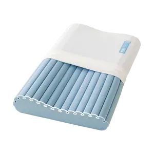 JUST CHILL Memory Foam Pillow for Deep Sleep - Breathable Supportive Pillow in Lake Blue 42x64cm