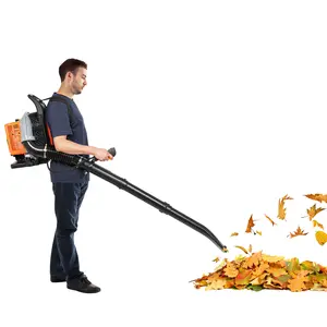 2.7KW Gas Powered Leaf Blower 2 Stroke For Snow Removal Yard Construction Use