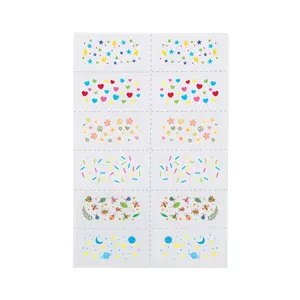 2" x 1" Bulk 72 Pc. Freckle Style Fun Shapes Temporary Tattoos