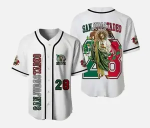 San Judas Tadeo Baseball Jersey – Feast Day Oct 28 Hope Design Unisex Mexico, Trendy Looks, Stay Ahead of the Curve, Wardrobe Staple, For Any Season