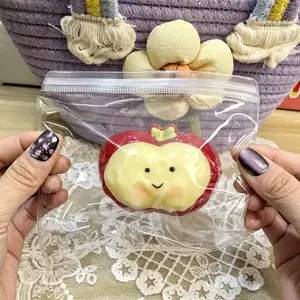 Food-Themed Squishy Toys - Blueberry Soufflé & Strawberry Pudding Shapes, Super Soft Squeeze Toys, Anxiety Relief Fidgets for Kids, Ideal for Gift Giving!